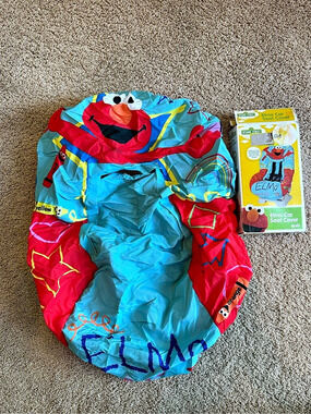 Sesame Street Elmo Car Seat Cover Blue & Red